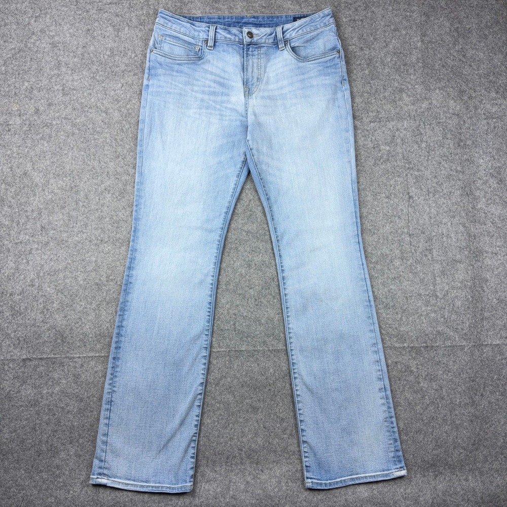 Buffalo David Bitton Jeans Mens 36x34 Light Blue Slim Boot King Stretch Denim